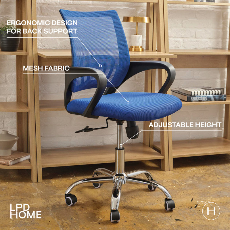 TATE MESH BACK OFFICE CHAIR, Blue