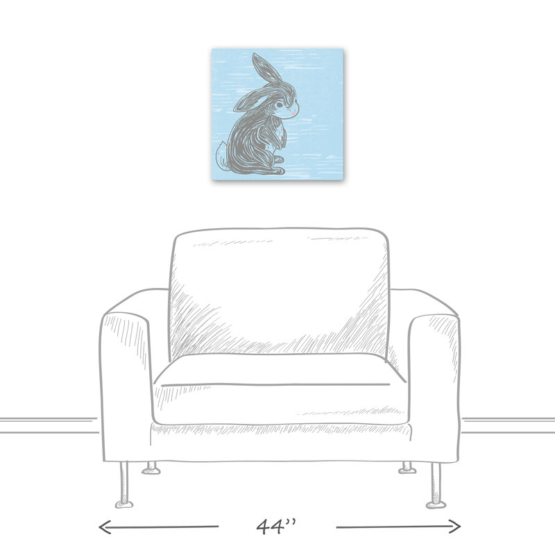 « baby lapin », art sur toile