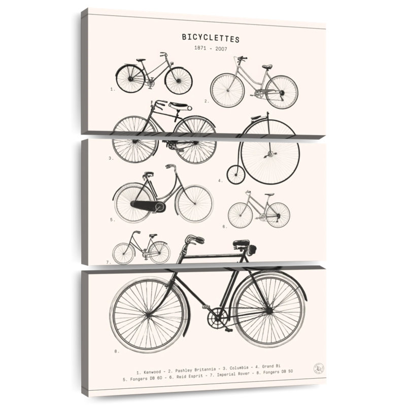 Bicyclettes, 45" H x 28" W