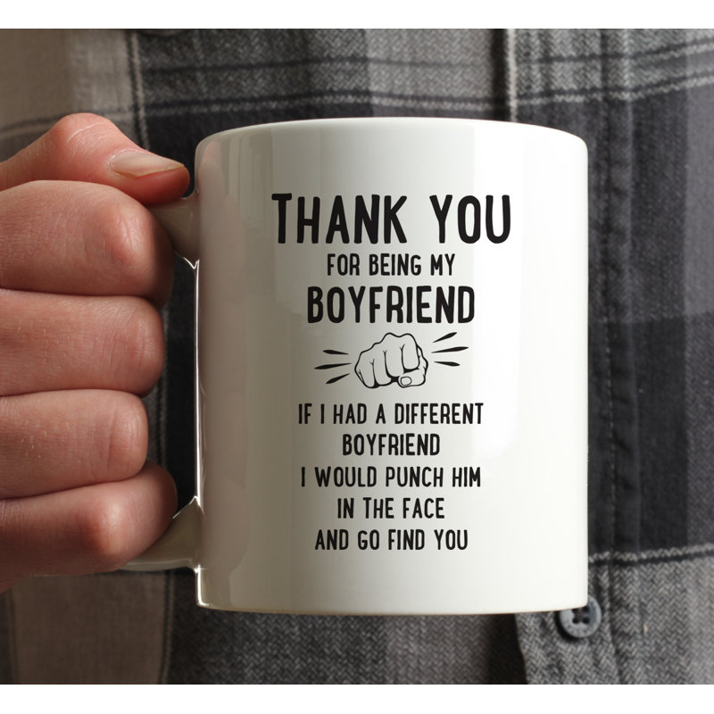 Tasse à café «Elkhart Thank You For Being Punch in Face», Petit ami