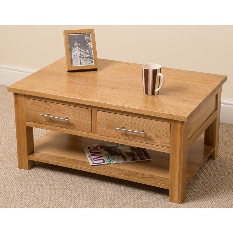 Trestle Coffee Table with Storage