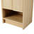 Bathroom Vanity With Vessel Sink, Wall-Mounted Floating White Rectangular Acrylic Integrated Basin Without Faucet, Striped Shelves Layer, Natural Woodgrain Colour
