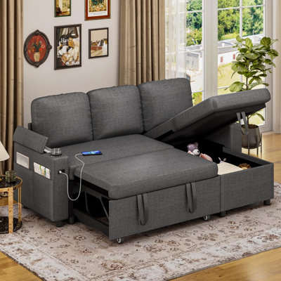 3 Seater Fabric Sofa & Chaise