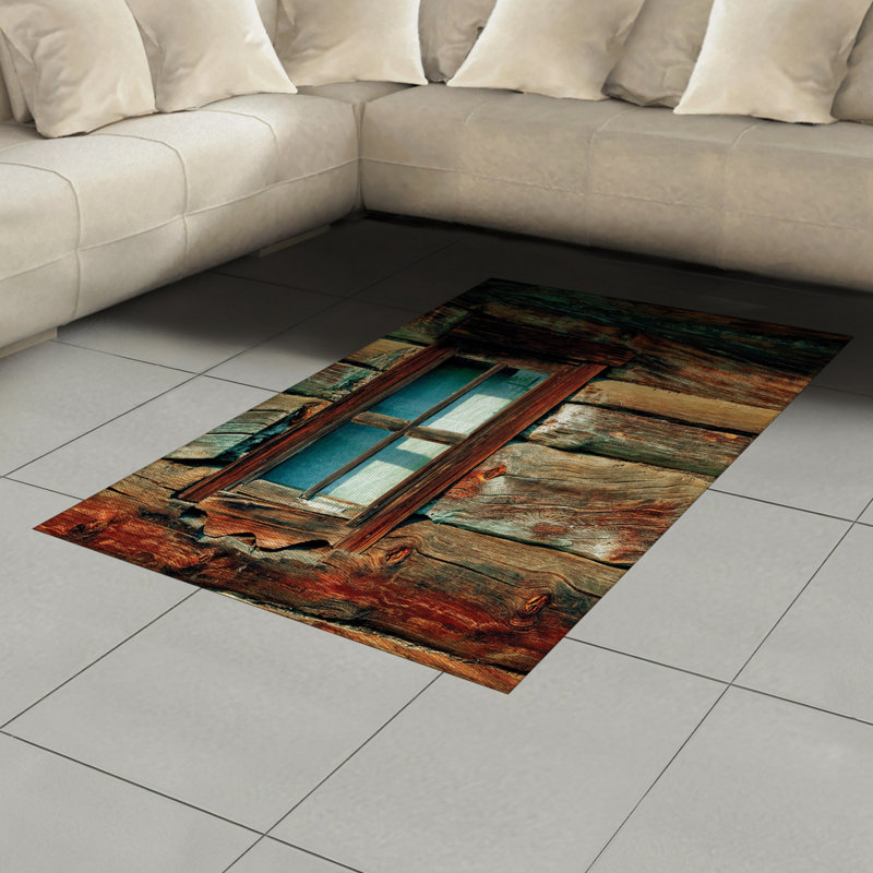 Scenery High Density Long Fiber Poly Threads Decorative Area Rug Carpet, Rectangle 4' x 5'8"