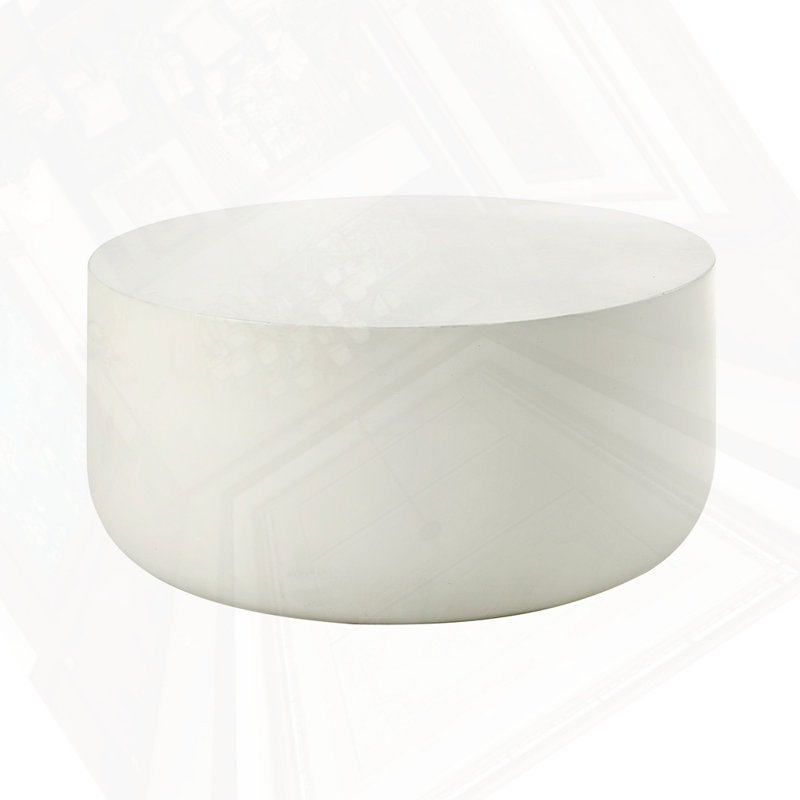 Natural White Finish Coffee Table
