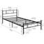 Metal Bed Frame with Beard Design Headboard-1923777582-1923777619