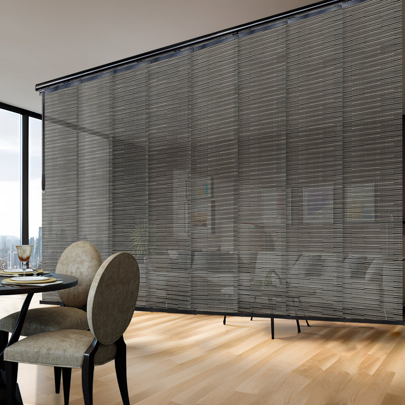 Rail extensible 8 panneaux Dusky Filigiree, L 94 po x L 175 po, Noir