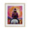 «Riding Into The Sunset», reproduction sous verre encadrée, conception de Susan Ball