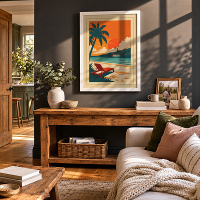 Tropical Escape Vintage - Framed Print