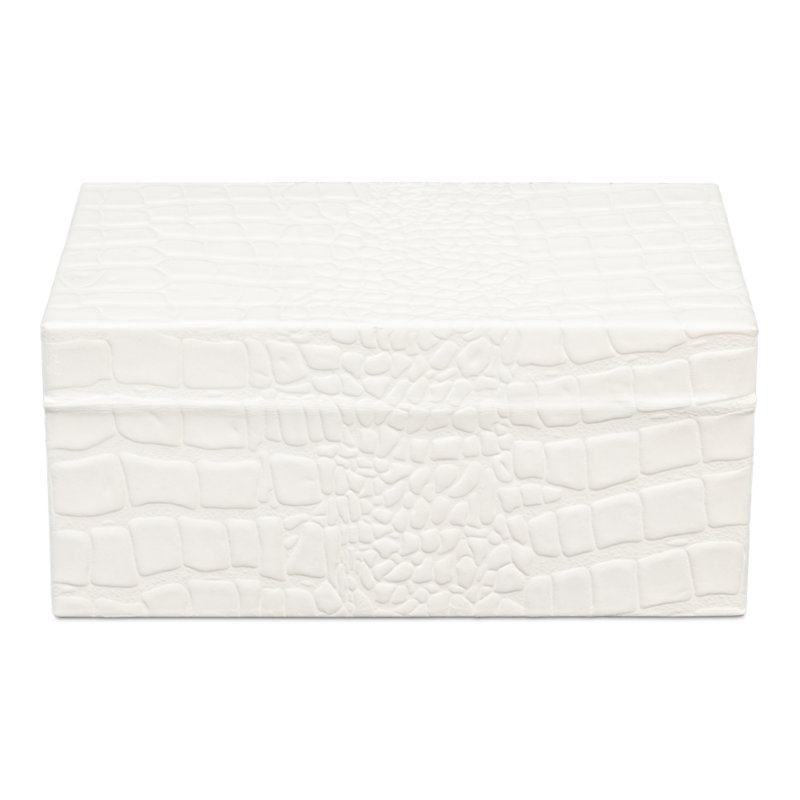 Shagreen Handmade Decorative Box, Ivory