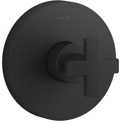 Composed Thermostatic Faucet Trim with Cross Handle
