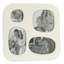 Brumett White Glass Free Standing Picture Frame