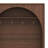 Arched Mudroon Coat Rack With Storage Bench, Hall Tree With 4 Golden Hooks, 3 Cabinets And Adjustable Shelves-1189143889