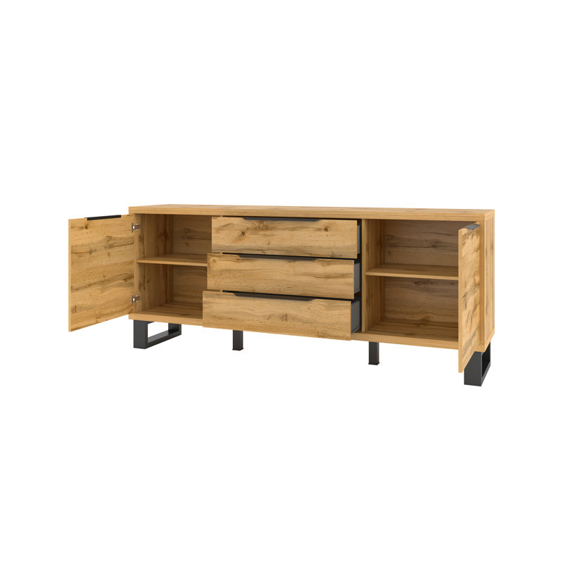 Erik 201cm Sideboard, Wotan Oak