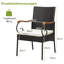 Blanchester Patio Dining Armchair with Cushion