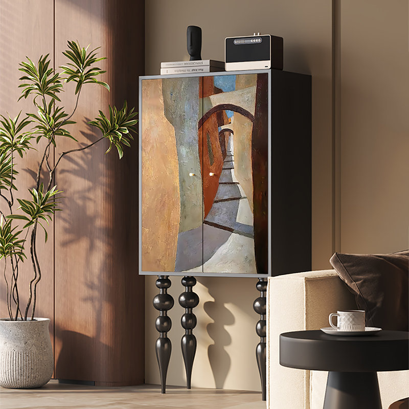 Armoire décorative créative à pieds hauts