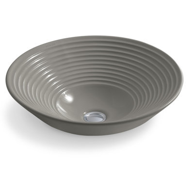 Turnings Ceramic Circular Vessel Bathroom Sink