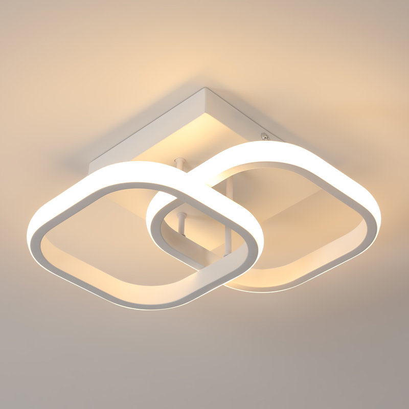 Luebbert LED Semi Flush Mount, 3000K, White