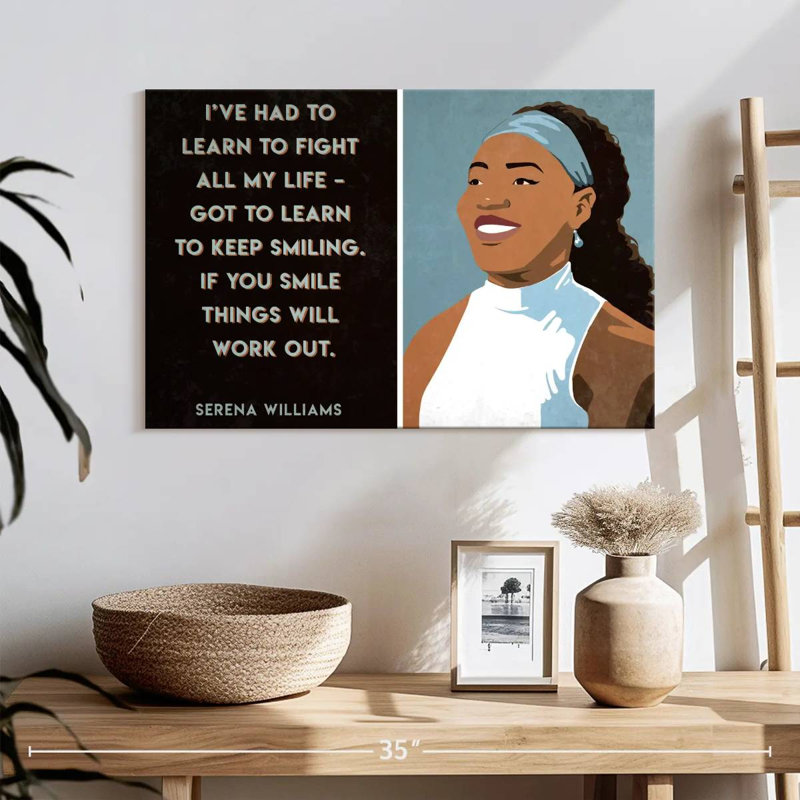Citation de Leisha Serena Williams, H 16 po x l 24 po