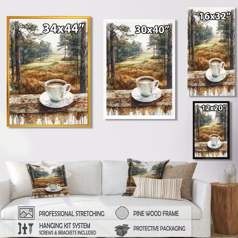 Hearne - impressions sur toile pour aliments et boissons, Argent argent, Impression encadrée flottante, H 20 po x l 12 po