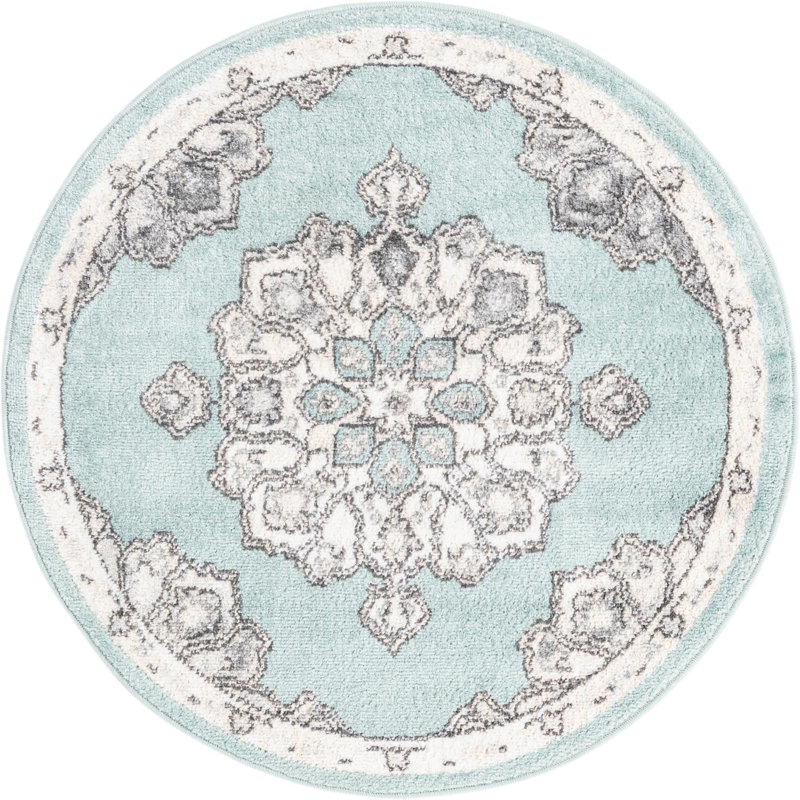 Oriental Indoor Rug, Round 3'3"