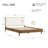 Rezana Solid Wood Boucle Upholstered Headboard Bed Frame-122657963-122657960