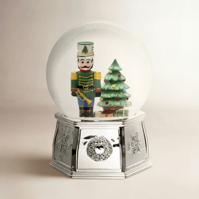 Christmas Tree Nutcracker Snow Globe