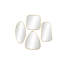 Ensemble de 4 miroirs d'appoint Glam