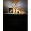 Mini-lampe de table Markar Tiffany rouge orange bleu vitrail fleurs roses ampoule DEL incluse l 8 po x P 8 po x H 15 pi