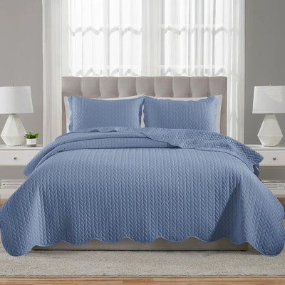  Microfiber Embossed Bedspread Set
