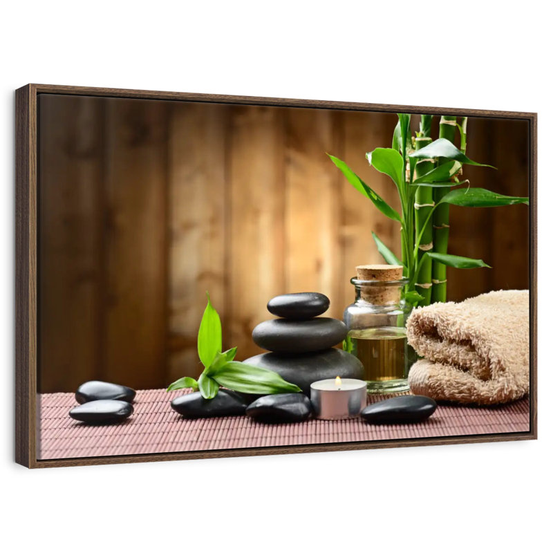 Conception de spa, Cadre flottant noyer, 31 po x 21 po