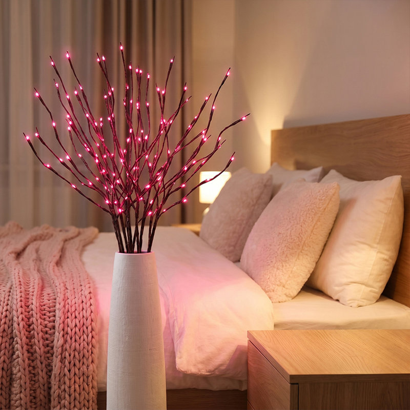 1 PCS 20 DELs Simulé Branche D'arbre, À Piles Fées Lumières Branches De Saule pour Noël Décoration de Chambre À Coucher