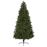 Lighted Artificial Spruce Christmas Tree