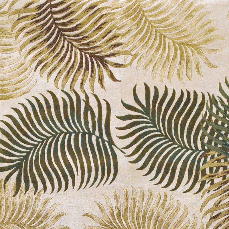 Tapis vert / beige Osburn
