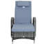 Aalijah 200cm Long Reclining Single Chaise with Cushions