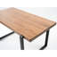 Table basse rustique en noyer massif, 99 cm (39 po), idéale pour les salons modernes. Dimensions : 96,5 cm x 53 cm (37,98 po x 20,92 po).
