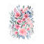 Bouquet floral floral aquarelle Clara-1244493484