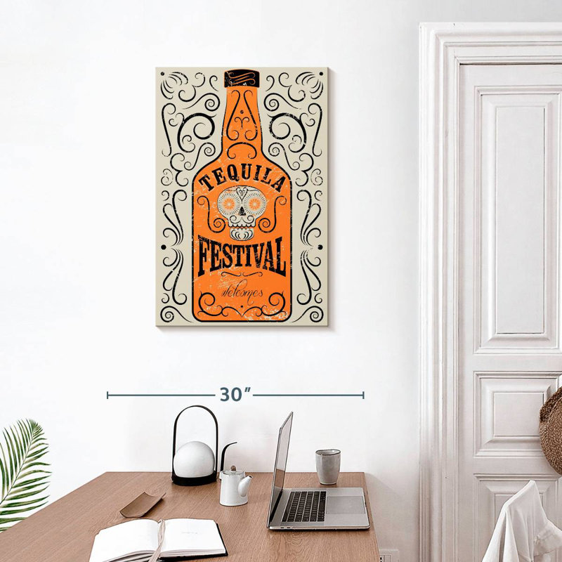 Yarlin Tequila Bottle, 30" H x 20" W