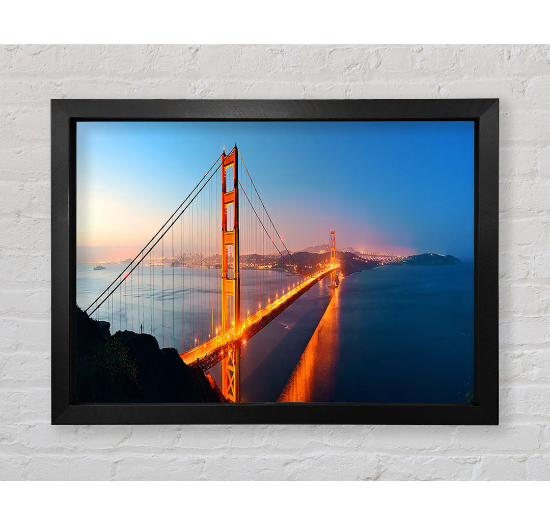 Reflections Of The Golden Gate Bridge - Einzelne Bilderrahmen Kunstdrucke