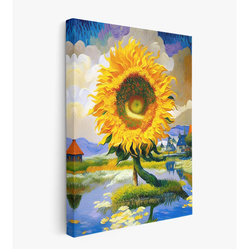 Tournesol aube, H 32 po x l 24 po