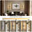 2 - Light Large 30" Height Wallchiere With Water Ripple Glass-1434646989
