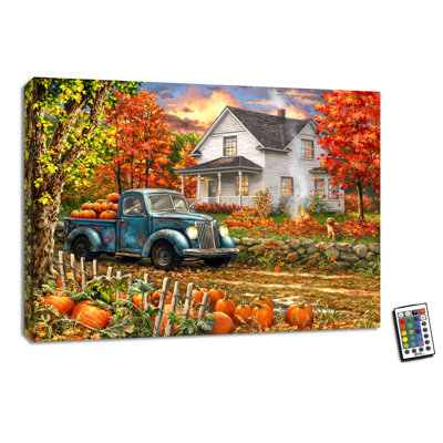 Farmhouse Memories 18x24 Fully Illuminated ColorChange LED Print