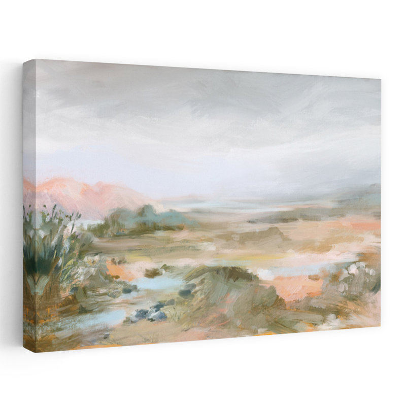 Art contemporain, paysage contemporain abstrait, art naturel, H 32 po x l 48 po