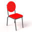 Tabourets de bar 4 pièces modernes avec similicuir imperméable et pieds en métal-1263554218