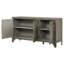 Buffet de rangement conçu avec panneau de fibres à densité moyenne + placage de pin, tablettes réglables pour le salon, l'entrée et le bureau-1366114885