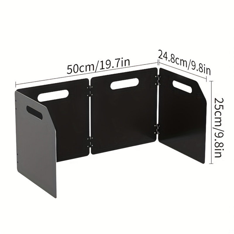 Pare-brise de camping pliable pour poêle - Pare-vent portatif pour une cuisson efficace à l'extérieur