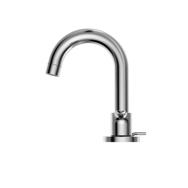 Widespread Bathroom Faucet with Drain Assembly
