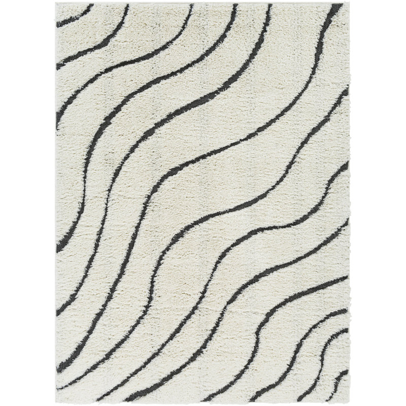 Zenda Chevron Indoor Rug, Rectangle 6'7" x 9'
