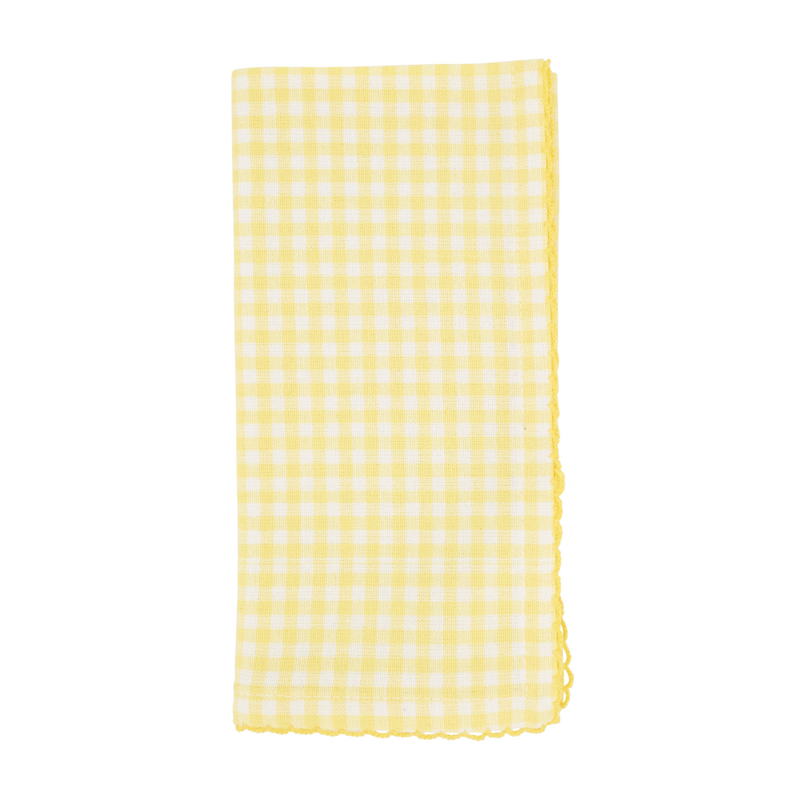 Anij 4 Piece 100% Cotton Napkin Set, Yellow