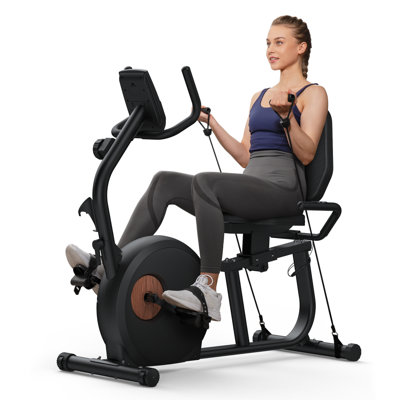 MERACH Recumbent Exercise Bike with Heart Rate Handles and Bluetooth for Seniors